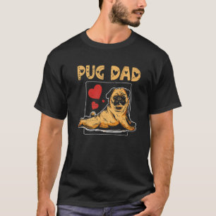 Papa Pug Dad Daddy Pugger Dog Grandfather Father's T-Shirt