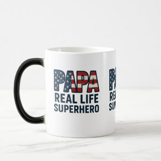 PAPA Real Life Superhero  Magic Mug