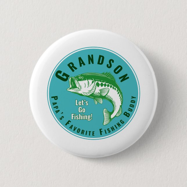 Papa’s Favourite Fishing Buddy 6 Cm Round Badge (Front)