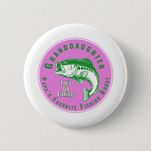 Papa’s Favourite Fishing Buddy 6 Cm Round Badge