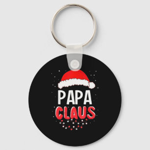 Papa Santa Claus Christmas Matching Costume Key Ring