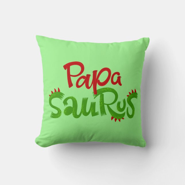 Papa Saurus Graphic Cushion (Front)