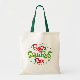 Papa Saurus Rex Graphic Tote Bag