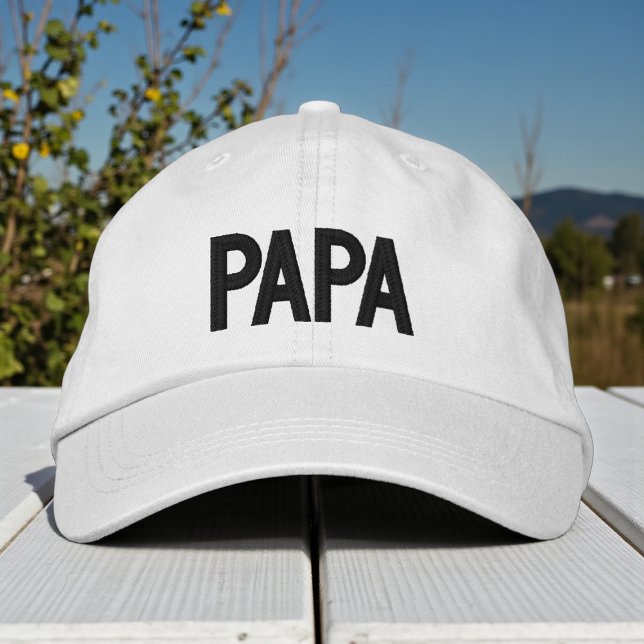Papa Simple Embroidered Father’s Day Gift Hat (Creator Uploaded)