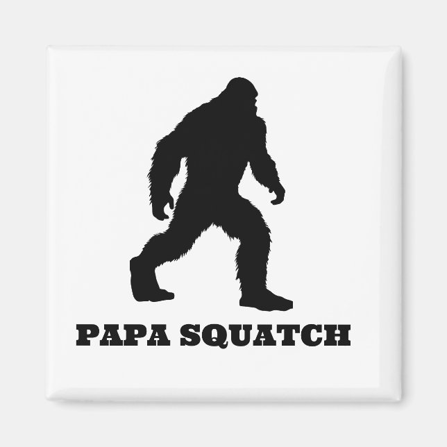 Papa Squatch Magnet Fun Noveltly (Front)