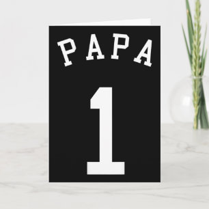 Papa Team Uniform No. 1 Sell Soccer Volleyll Crick Card