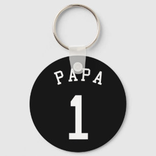 Papa Team Uniform No. 1 Sell Soccer Volleyll Crick Key Ring