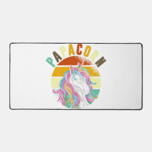 Papa Unicorn Desk Mat