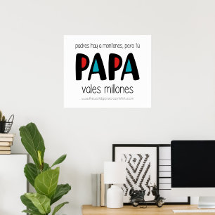 Papa vales millones poster