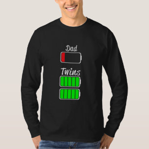 Papa von Zwillen expectant dad of twins  T-Shirt