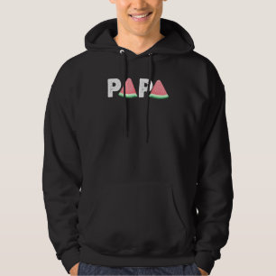 Papa Watermelon Trendy Dad Grandpa Fruit Hoodie