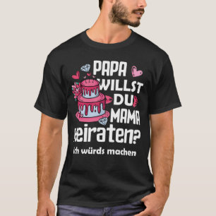 Papa Wyou Mama Heirat Lustig Valentine T-Shirt