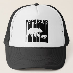 Papabear Bear Father Papa Father's Day. Trucker Hat