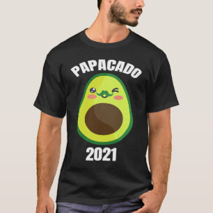 Papacado 2021 Dad Father Pregnancy Avocado T-Shirt