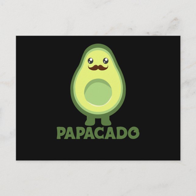 Papacado Avocado Couple Avocados Healthy Postcard (Front)
