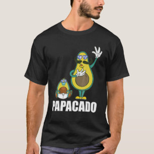 Papacado Funny Avocado Dad Vegan Daddy T-Shirt