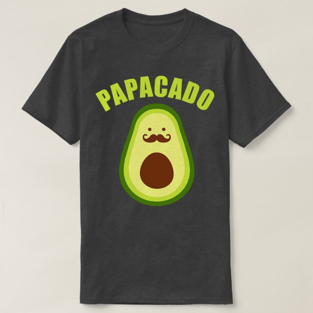 Papacado funny gift for new dad baby annoucement T-Shirt (Design Front)
