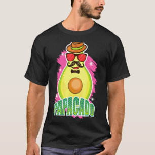 Papacado Vegan Dad Father's Day Fruit Avocado  Dad T-Shirt