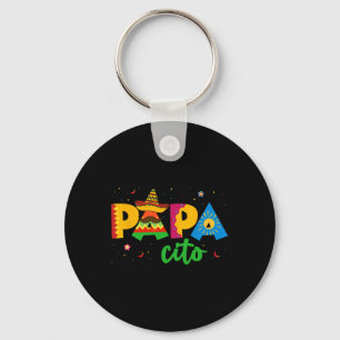 Papacito Cinco De Mayo Sombrero Men Papa Dad Fathe Key Ring