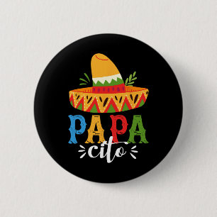 Papacito Family Cinco De Mayo Matchin Couple Mexic 6 Cm Round Badge