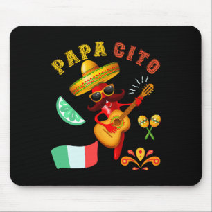 Papacito Family Cinco De Mayo Tee Mexican Dad Men Mouse Pad