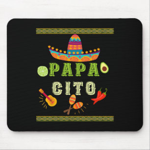 Papacito Family Cinco De Mayo Tee Mexican Dad Men Mouse Pad