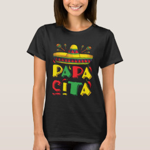 Papacito Mexican Cinco De Mayo Couple Matching Fi T-Shirt