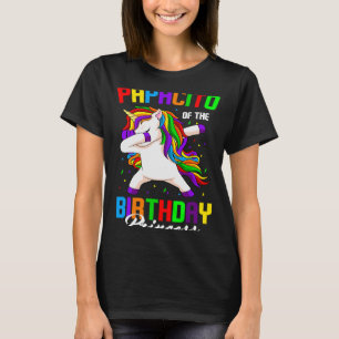 Papacito of the Birthday Princess Unicorn Dabbing T-Shirt