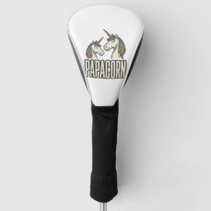 Papacorn Unicorn Dad Vintage Engraving T-Shirt Des Golf Head Cover