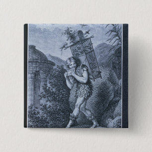 Papageno: "I am the birdcatcher 15 Cm Square Badge