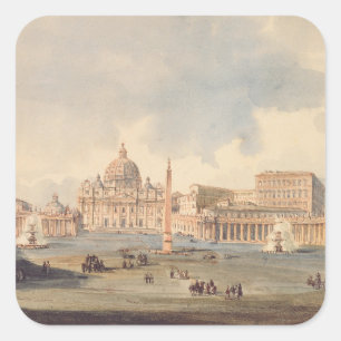 Papal Basilica of Saint Peter in the Vatican Square Sticker