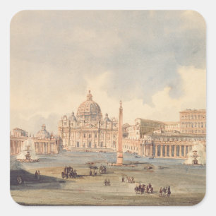 Papal Basilica of Saint Peter in the Vatican Square Sticker