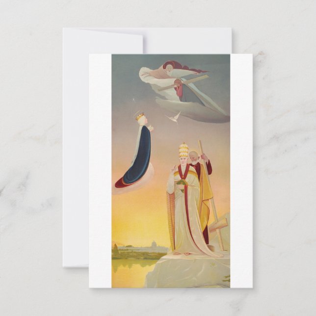 Papal Blessing From Our Lady Prayer Card (Front)