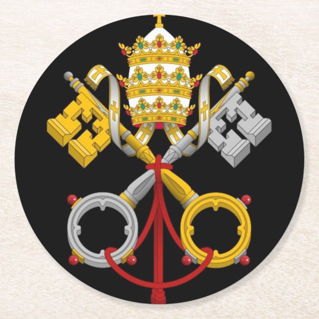 Papal Keys Coaster (Front)