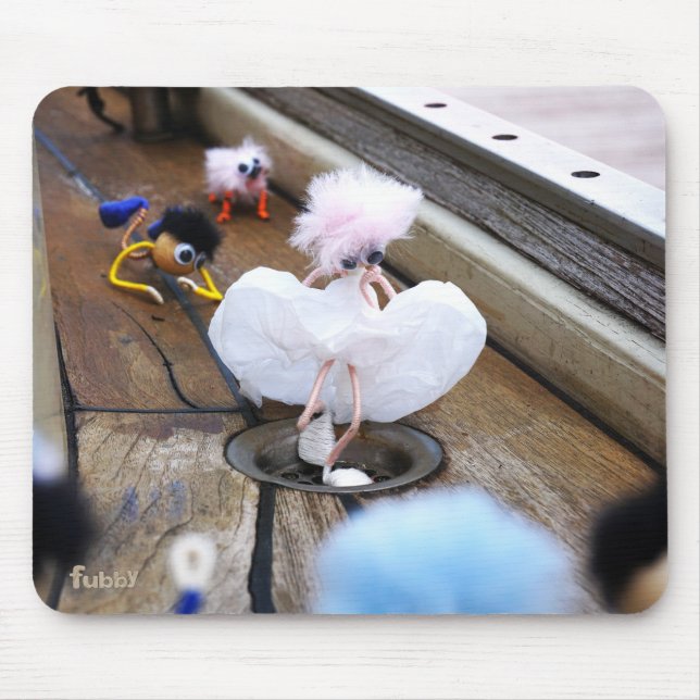 Paparazzi bij Fubby op rooster. Mouse Pad (Front)