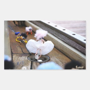 Paparazzi on Fubby's payroll. Rectangular Sticker