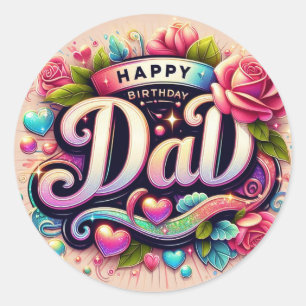 Papa's birthday sticker