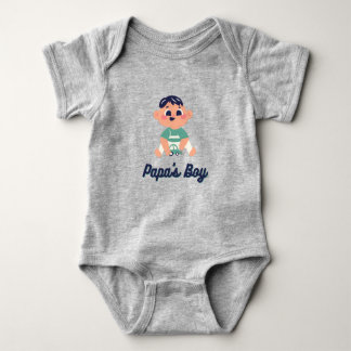 papa's boy baby bodysuit