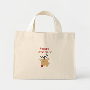 Papa's Dear Papa Deer Christmas Mini Tote Bag