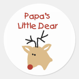 Papa's Dear Tshirts and Gifts Classic Round Sticker