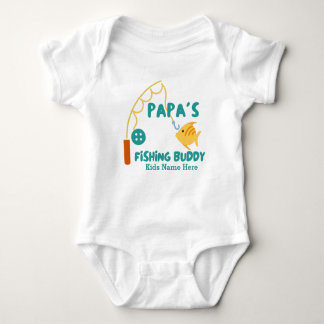 Papa's Fishing Buddy Baby  Baby Bodysuit