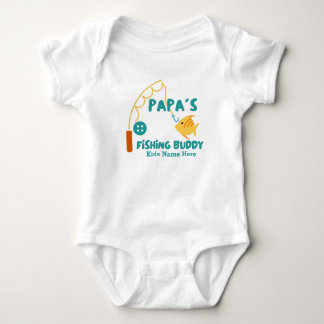 Papa's Fishing Buddy Baby  Bodysuit