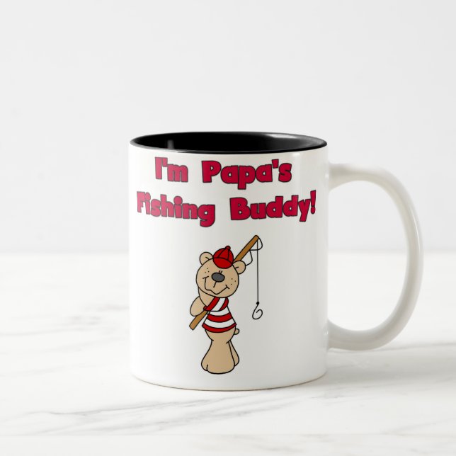 PAPAS FISHING BUDDY Two-Tone COFFEE MUG (Right)