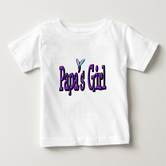 Papa's Girl Baby T-Shirt (Front)