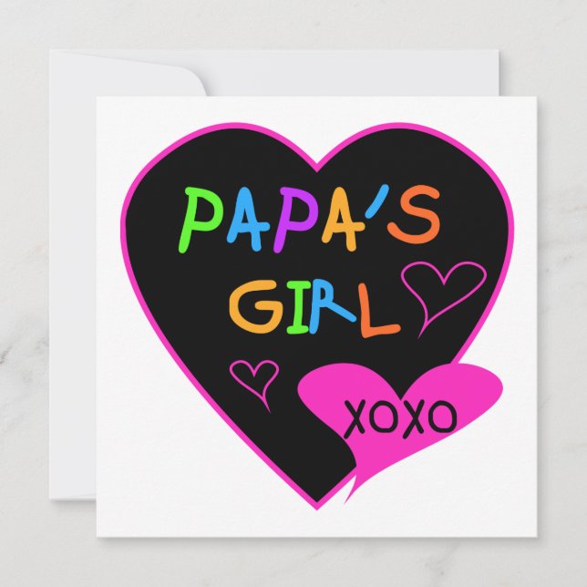 Papa's Girl Tees, Hats, Mugs, Buttons, clothing (Front)