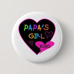 Papa's Girl Tees, Hats, Mugs, Buttons, clothing 6 Cm Round Badge