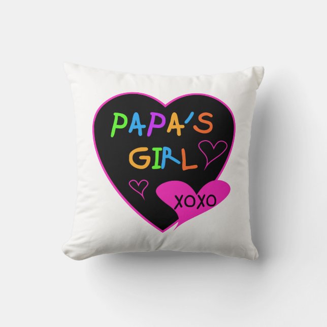 Papa's Girl Tees, Hats, Mugs, Buttons, clothing Cushion (Front)