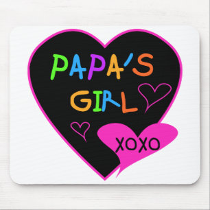 Papa's Girl Tees, Hats, Mugs, Buttons, clothing Mouse Pad