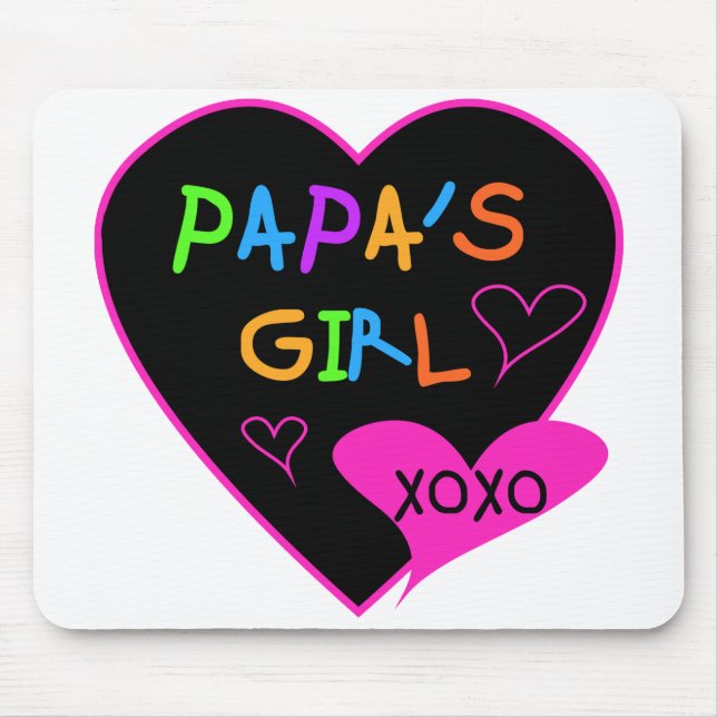 Papa's Girl Tees, Hats, Mugs, Buttons, clothing Mouse Pad (Front)