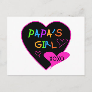 Papa's Girl Tees, Hats, Mugs, Buttons, clothing Postcard